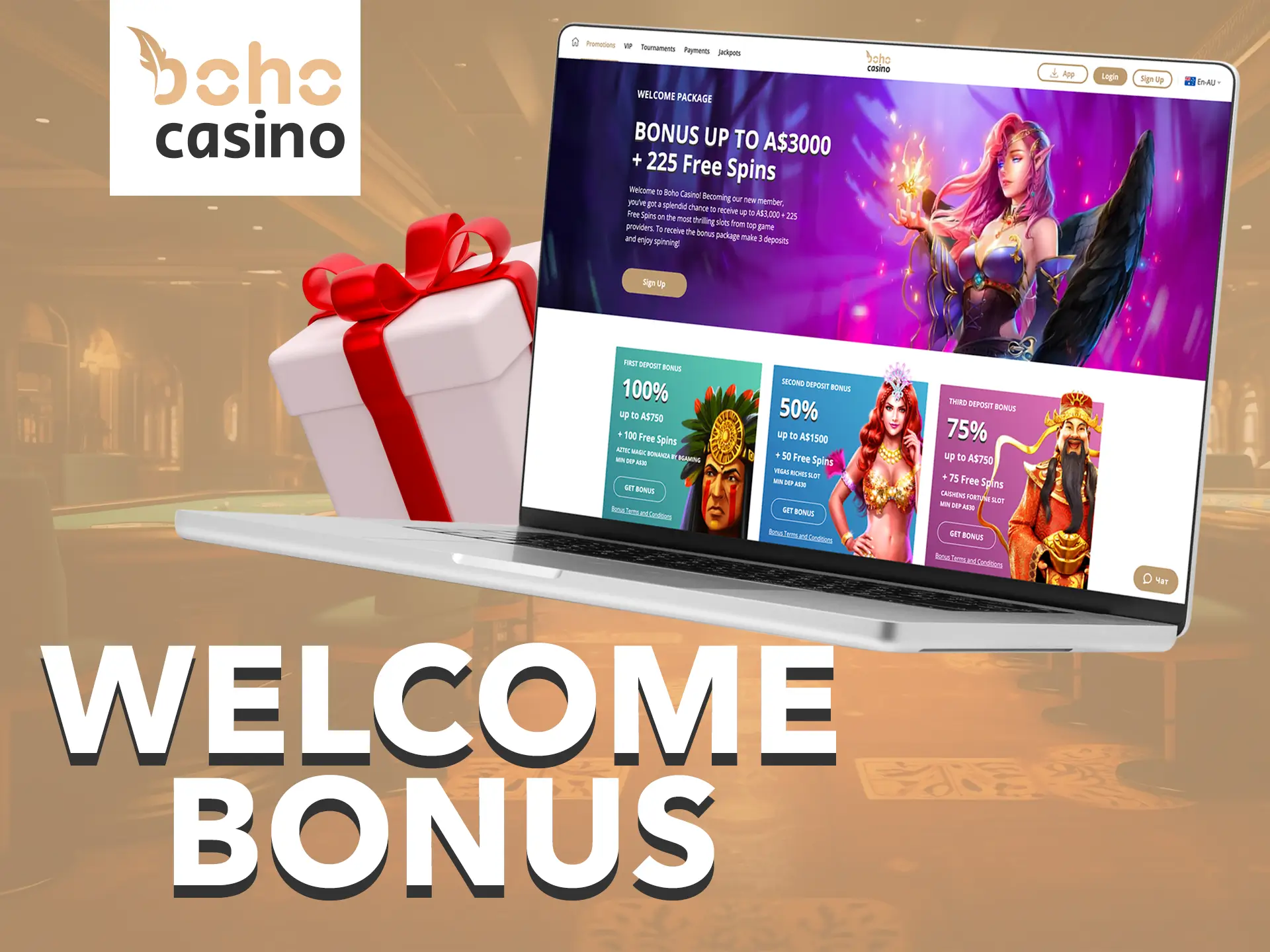 Use the welcome bonus to maximise your winnings at Boho Casino.
